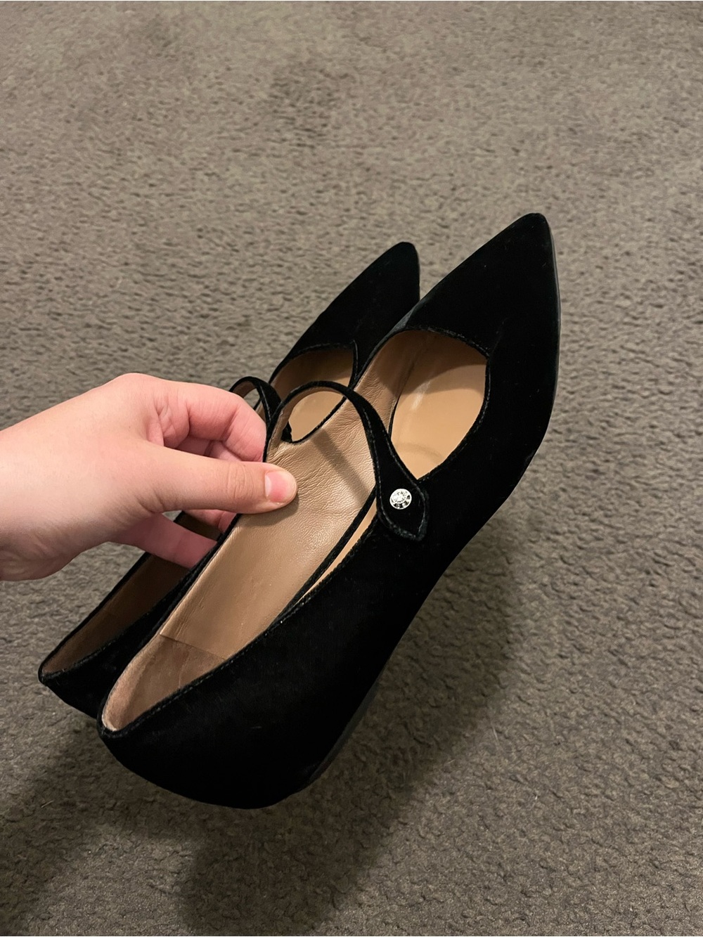 Tabitha Simmons Hermione Velvet Flats - Picture 4 of 7